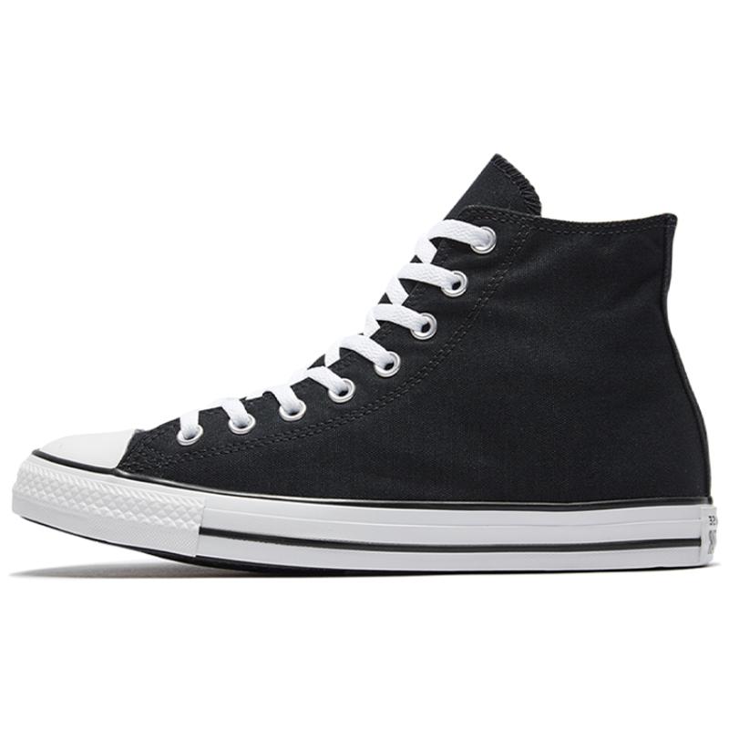 Converse Chuck Taylor All Star Hi Comfortable & Stylish High Top Espadrilles Unisex Black & White