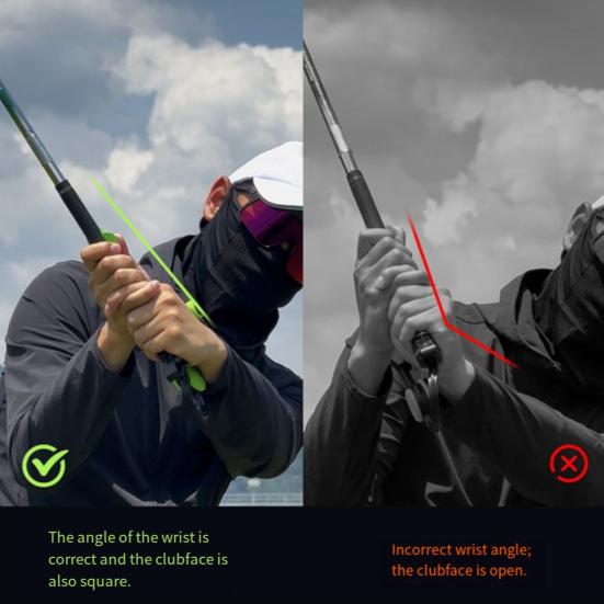 Golfový trenažér švihu Okamžitá zpětná vazba založená na pocitu Golfová pomůcka pro trénink zápěstí Základní korektor držení těla při švihu pro začátečníky