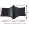 Wide Pu Leather Slimming Body Belts for Women Elastic High Waist Belts 1pc