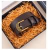 Women's Retro Korean Style Cowhide Leather Belt with Pin Buckle for Jeans