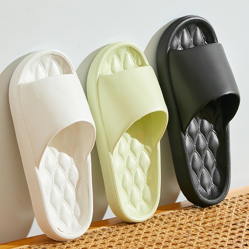 Summer stepping on shit slippers women's new eva indoor home couple non-slip bathroom massage cool slippers men