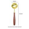 Double-Headed Wax Seal Spoon with Gold & Rose Gold Handles – Wax Melting Accessory for Sealing Stamp.