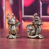 Antique Brass Dragon Statues Elegant Standing Positions for Home/Office/Outdoor Decor Perfect Gift for Housewarming Christmas