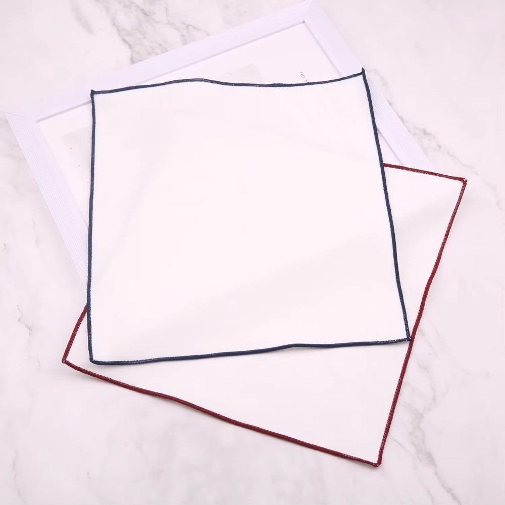 23cm Plain White Pocket Square Handkerchief Small Suit Pocket Towel Cloth Decoration