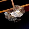 Romance Wedding Hair Accessory 3D Flower Hair Comb Baroque Design Hairpin For Bride Photography Formal Event