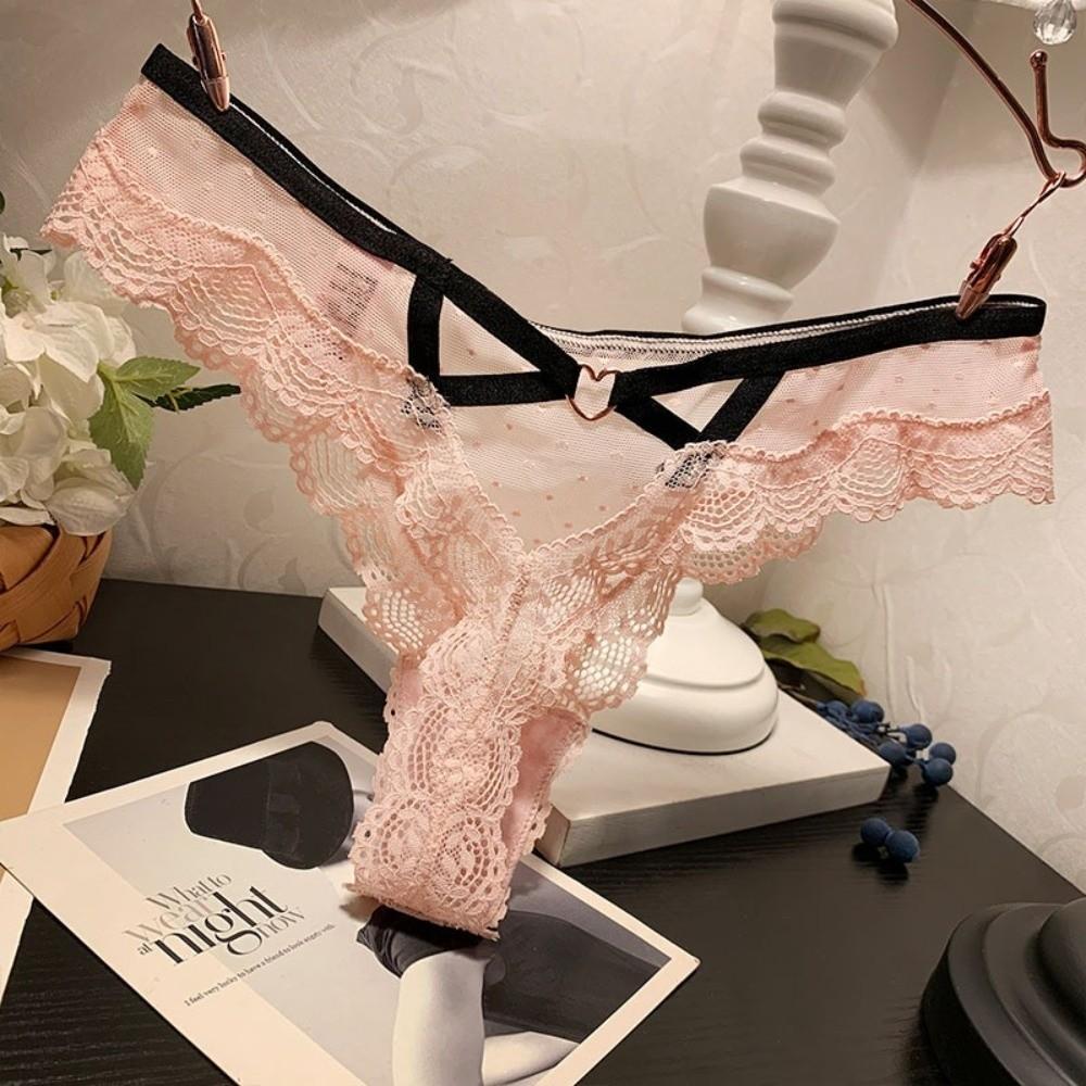 Hollow Out Lace Panties Thong Mesh Lace Briefs Lingerie Underwear for Women  Lady