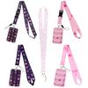 Credential Holder Pink Ribbon Lanyards for Keys Neck Strap For Card Badge Gym Keyring Nurse Accessories