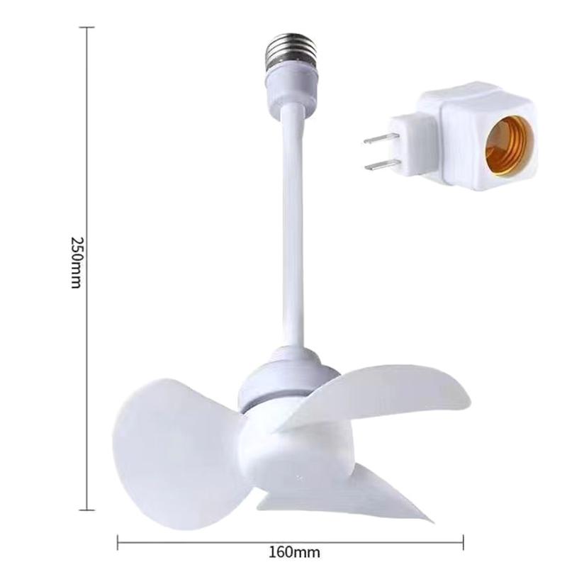 5W Small Cooling Fan E27 Screw Home Ceiling Fan Desktop Electric Fan For Kitchen Bedroom Dormitory Living Room Study Table Fans