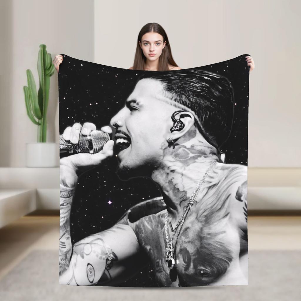 Rauw Alejandros  Blanket  Travel Flannel Throw Blanket For Couch Chair Soft Design Quality Bedspread Gift Idea