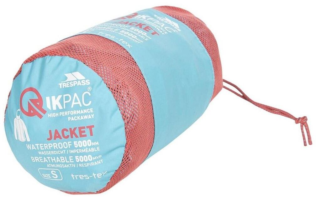Jacket Trespass Qikpac Packaway Rain Jacket Aquatic