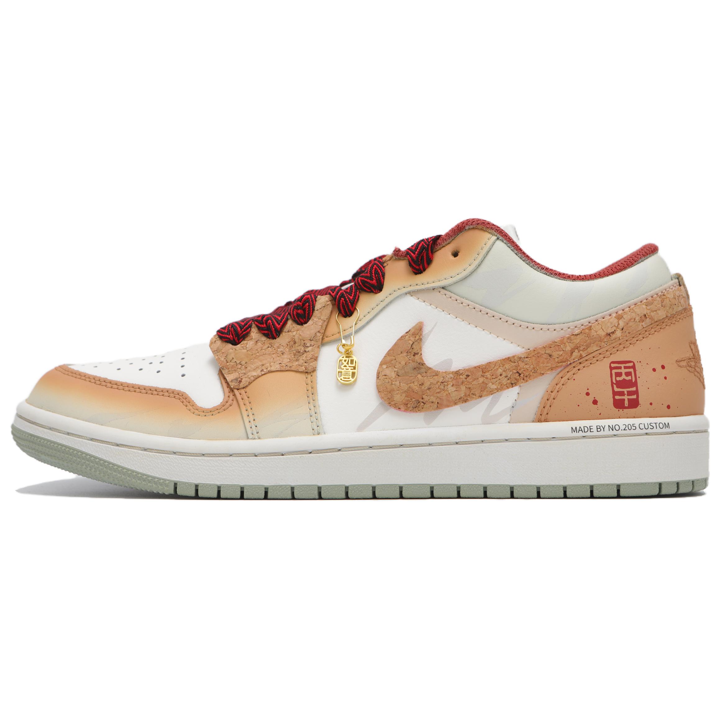 

Jordan Air Jordan 1 Basketball Shoes Women s Beige Brown 553560-133(Team24-) 36.5