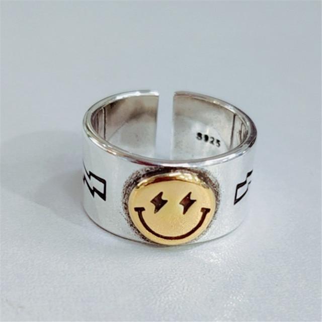 Hip Hop Rock Gold Color Chain Rings Set Girls Punk Geometric Sleek Minimalist Finger Rings Women Trend Jewelry Accessories Celebration Party Event