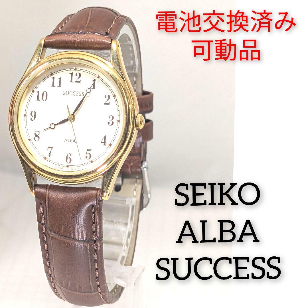 

[USED] SEIKO ALBA SUCCESS Men s Watch L-80, Battery Strap Replaced, Working