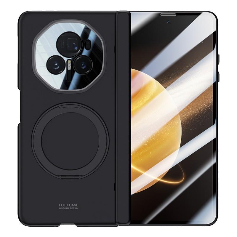 Magnetic Snap-on Case Honor Magic V3 With Rotating Hinge Stand Shockproof TPU Cover In Clear Privacy Colors