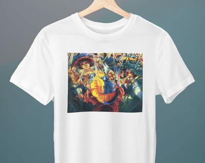 The Laugh, Umberto Boccioni Painting, Unisex T-Shirt, Art T-Shirt, Abstract, Futurism, Cubism, Gift for Her, Gift for Him, Art Lover Gift