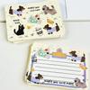 Creative Cute Cartoon-Style Splash Ink Puppy Message Card for Romantic Handwritten Blessings