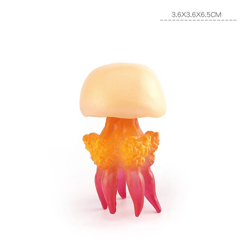 Of Simulation Marine Underwater Creatures Realistic Fun Jellyfish Soft Plastic Jellyfish Model Desktop Static Ornaments Kids Toy