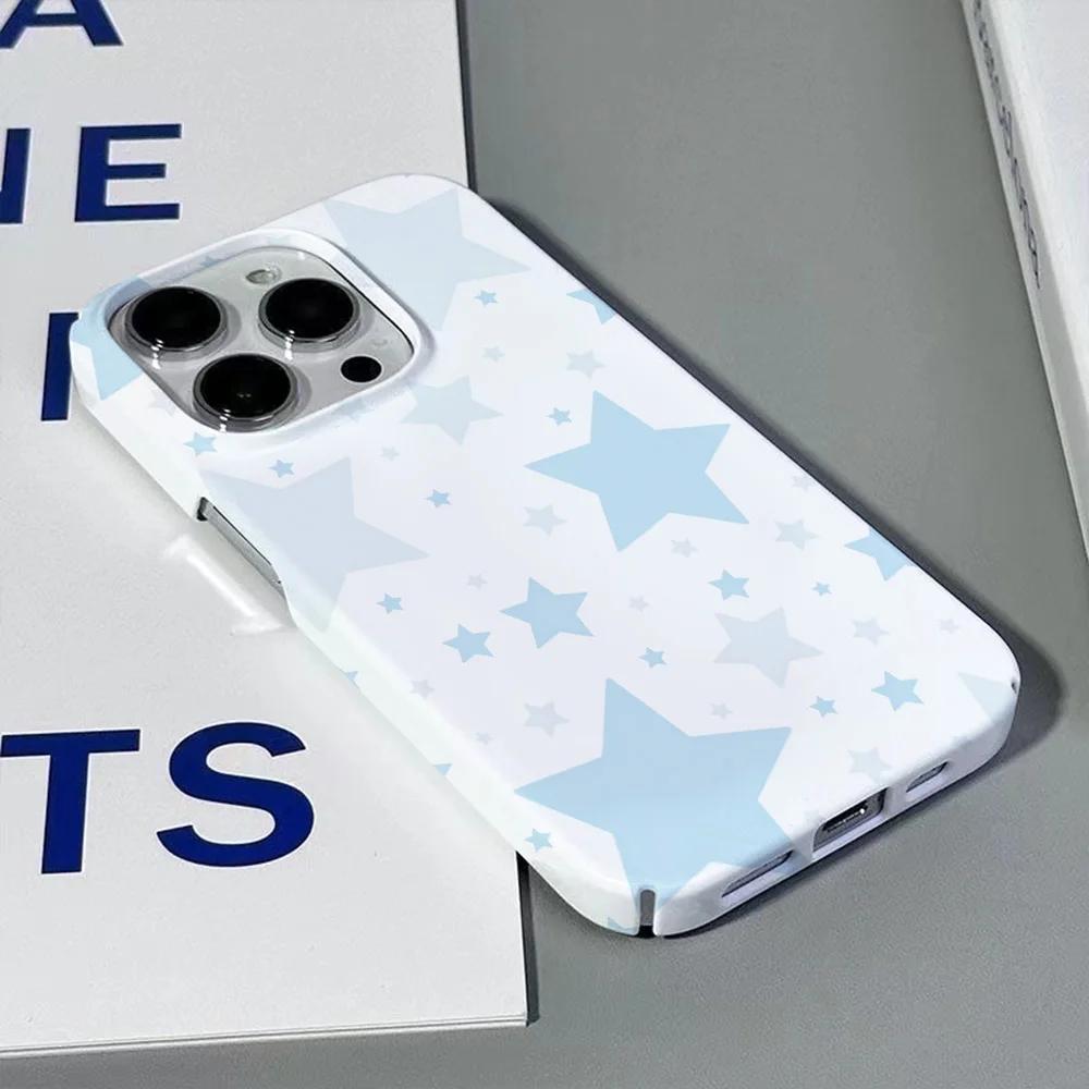 

Япония Корея Ins Звезда Чехол для телефона для IPhone 16 15 14 13 12 11 Pro Max XS XR XSMax 6 7 8 Plus Глянцевый HD Жесткая ПК Крышка iPhone 16 Pro