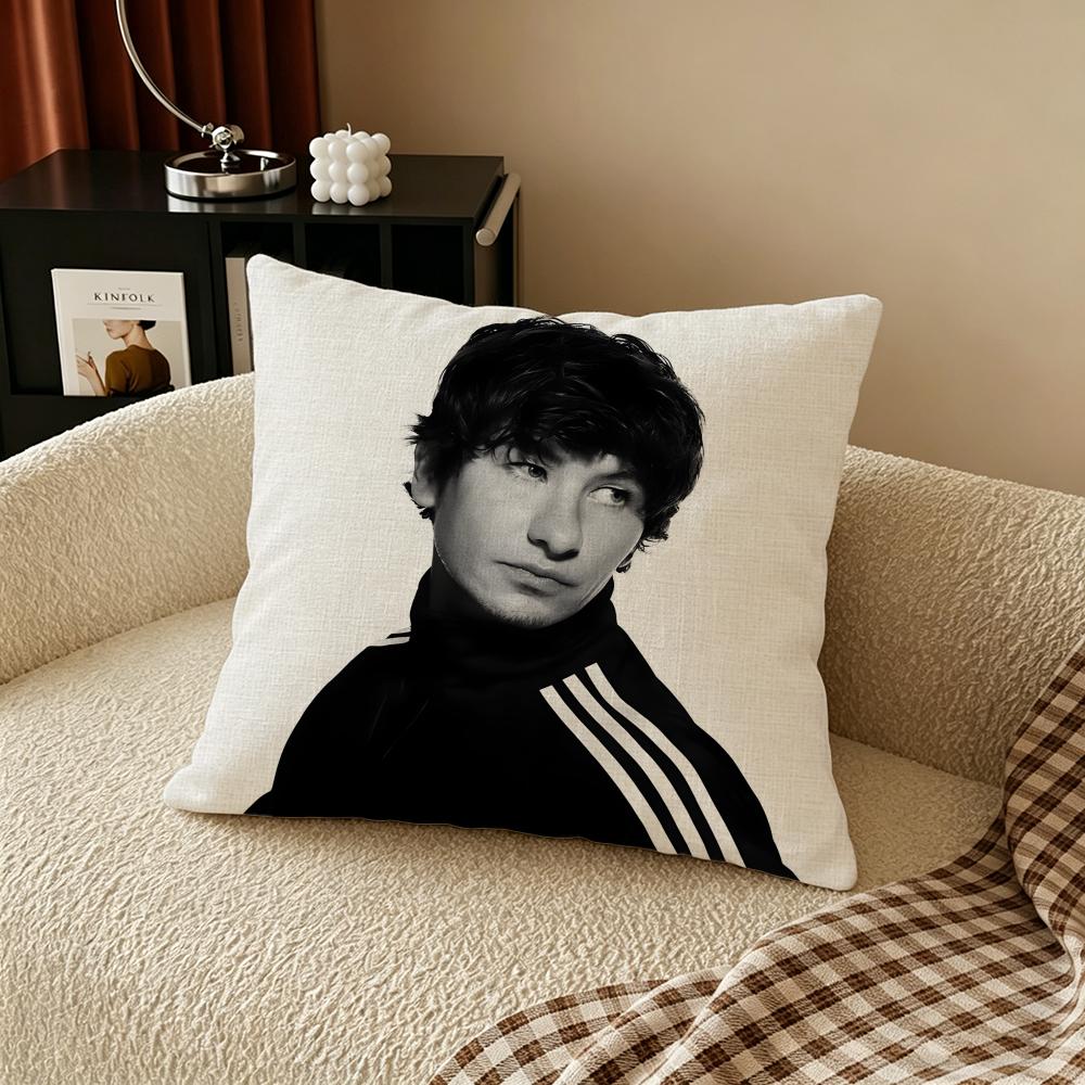 B-Barry Keoghan Cushion Cover Natural Linen Pillowcase Set, All-In-One Decor For Sofa, Bedroom & Chair
