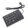 Black 19 Key USB Numeric Keypad Plug and Play Mini Size Number Keyboard Portable Numeric Keypad Accounting