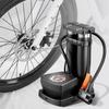 Bicycle Foot Pedal Air Pump With Gauge High Pressure Pump Tire Air Inflator Universal Mtb Bike Home Pedal Inflator Accessories