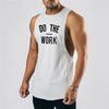 Muscleguys Summer Breathable Wide Shoulder Casual T-shirts Men's Sports Running Fitness Crew Neck Tank Tops