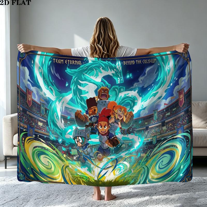 Dragon Striker Print Flannel Blanket High Quality Warm Comfortable Cover for All Seasons Perfect for Gifts Home Decor