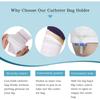 HANSILK Catheter Leg Bag, 2 Pcs Professional & Washable Catheter Leg Bag Holder Stitched Wrapped Convenient Urine Bag Designed for the Incontinent