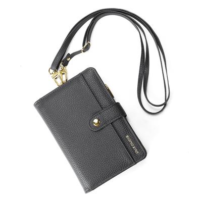 OWLGuardian Pass Großes Bifold Schlank RFID AirTag Passaufbewahrung Reißverschluss-Münzfach und Abnehmbares Verstellbares Halsband Perfekt für Internationale Geschäftsreisen