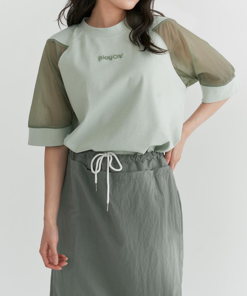 Peulleio Rib T-Shirt _ Light-Green