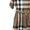 Burberry SS22 Women's Check Dress Brown 80529281