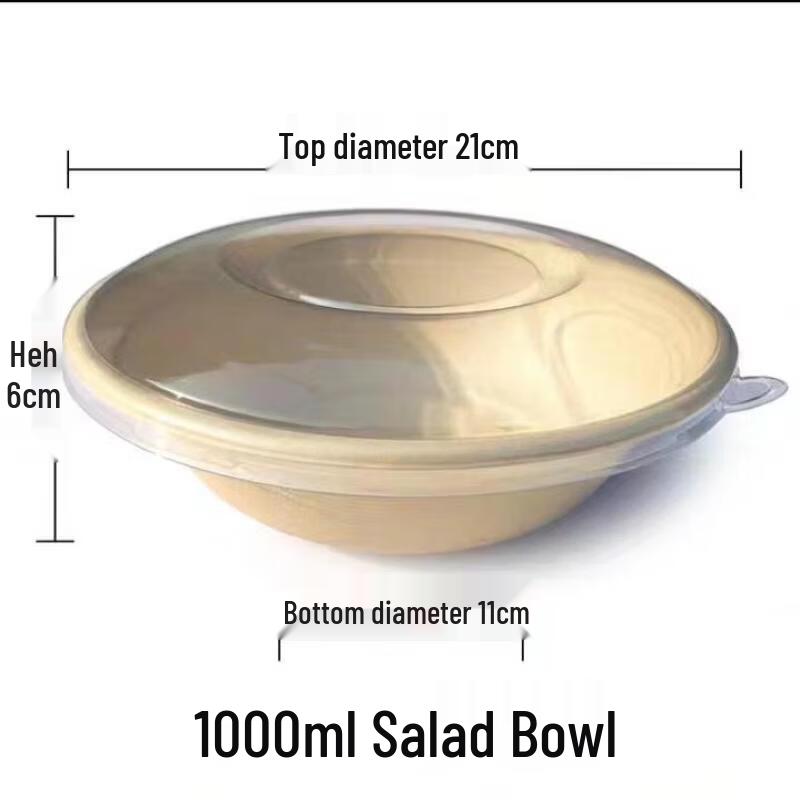 Kasicong Disposable Biodegradable Paper Bowls