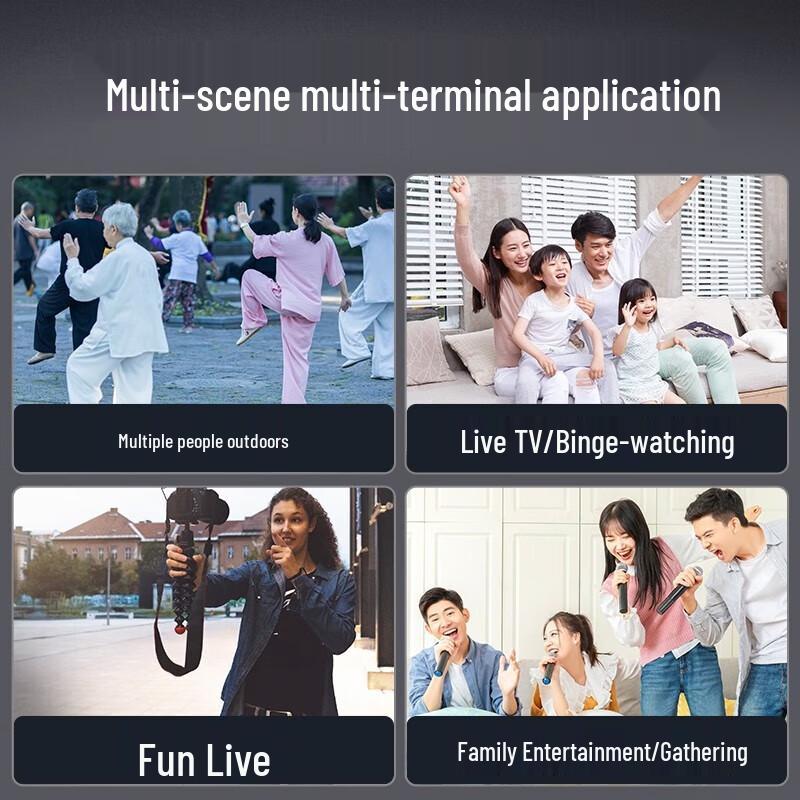 SANSUI Portable Karaoke Trolley Speaker System