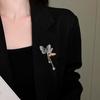 Vintage Butterfly Tassel Brooch Metal Banquet Clothes Metal Pin Zircon Luxury Badge Pin  Girls