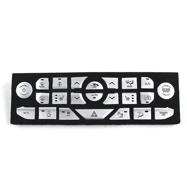 Car Center Console Button Decoration Cover Stickers for Jeep Wrangler JL Gladiator JT 2018     Accessories