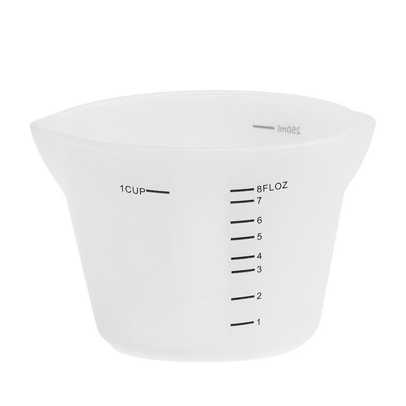 High temperature resistant silicone measuring cup with scale Small baking measuring cup Kitchen tool set 500ml1000ml