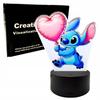 Lilo en Stitch 3D LED Bureau Nachtlampje Voor Kinderen Cadeau + Afstandsbediening