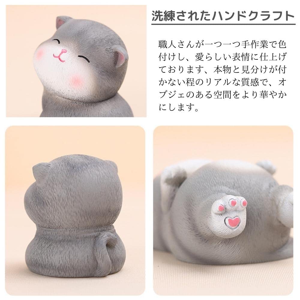 Perfect As a Day or Day These Cat Figurines Are Perfect As Car Interior Shop Stylish Gardening Animal Good Luck Beckoning and Auspicious Gifts for Cat