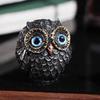 Realistic Owl Mini Statue Lucky Owl Owl Ornament Model Toy Owl Figurine Beads  Desktop Decoration