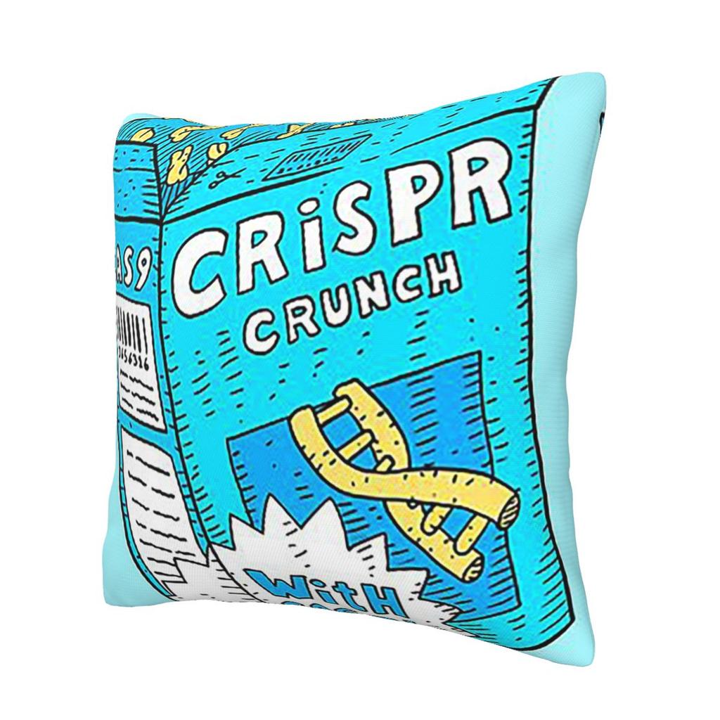 Crispr Cas9 Gene Editing Science Cereal Dna Square Pillowcase Pillow Cover Cushion Zip Decorative Throw Pillow for Home Sofa