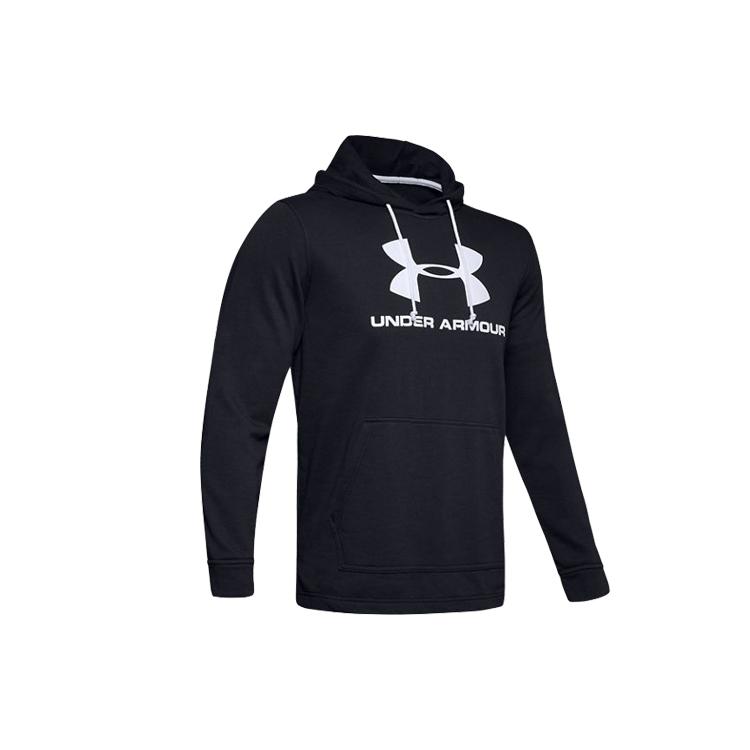 Under Armour Sweatshirts Men's Black Hooded Moderate Regular 1348520-001