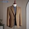ROMON Men's Waffle Weave Business Casual Blazer