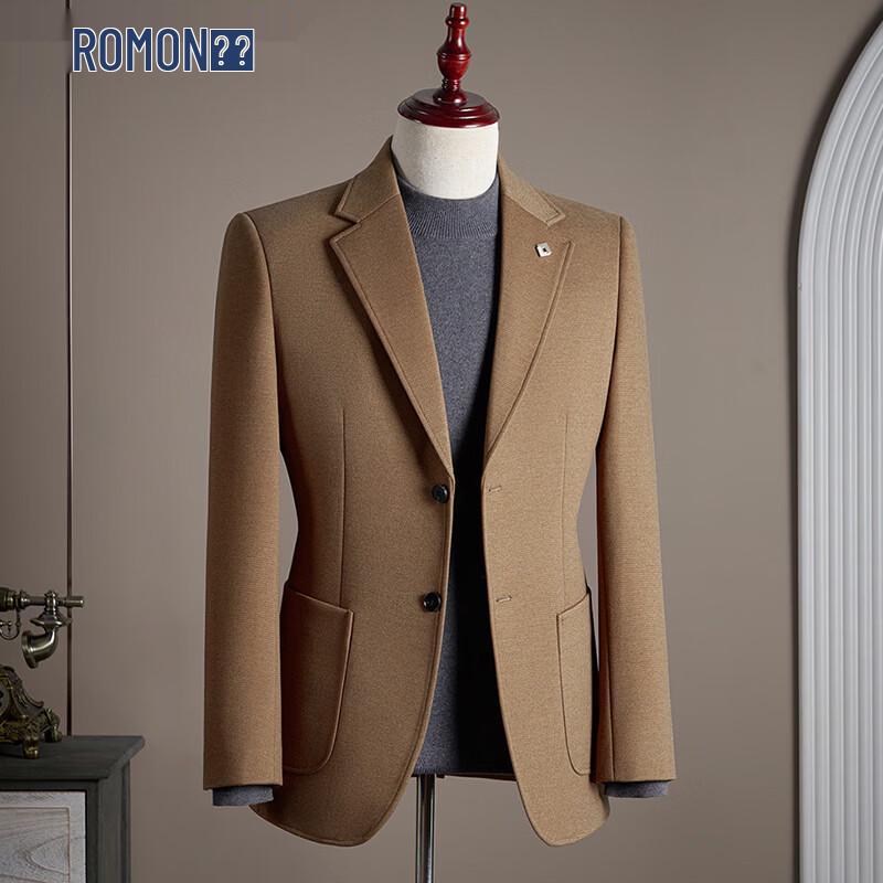 ROMON Мужской блейзер в вафельную клетку в стиле business casual L
