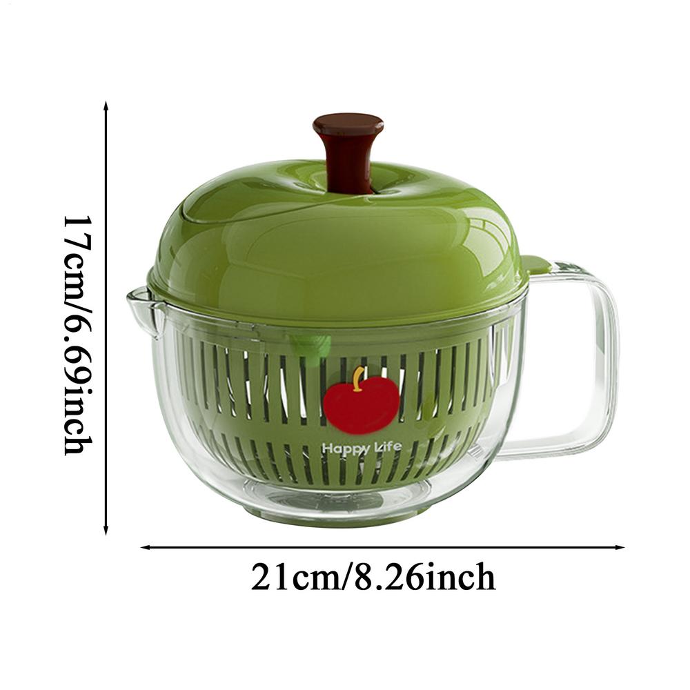 fruit-shaped drain basket, hand-cranked rotary fruit and vegetable washer, salad spinner, salad vegetable dehydrator, household