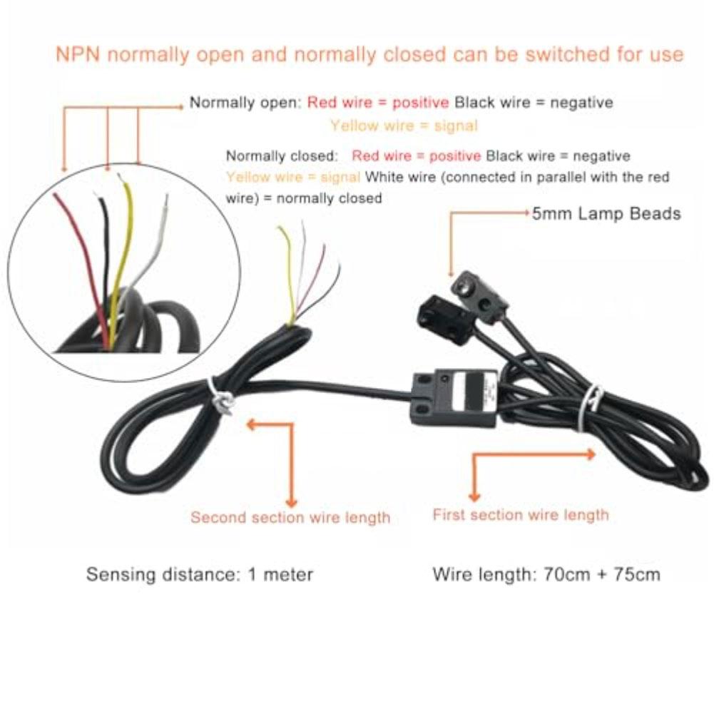 For IR Break Beam Sensor 5mm LED Counting Module Splitter Photoelectric Switch For IR Break Beam Sensor