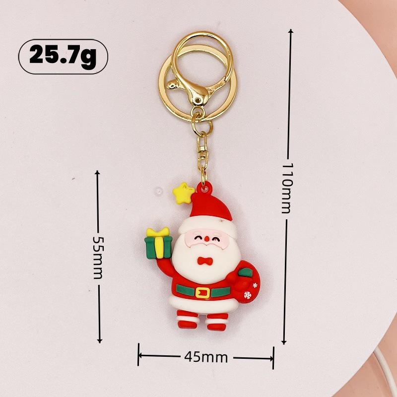 Cute Santa Claus Christmas Keychain Pendant - Backpack or Car Ornament & Children's Gift