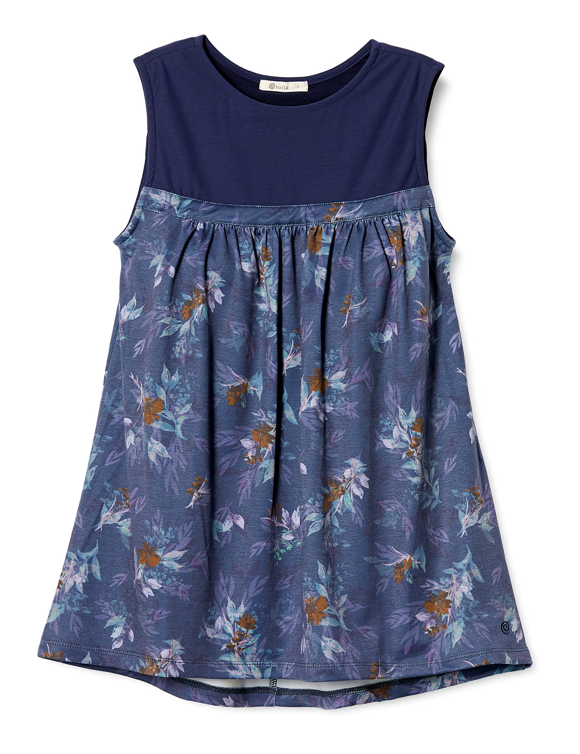 

Топ Suria Vaira размера S соответствует японскому размеру женского бюстгальтера, темно-синий, (Эквивалент S)