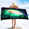 Aurora Printing Series Seaside Vacation Beach Towel Swimming Bath Towel Microfiber Sports Towel