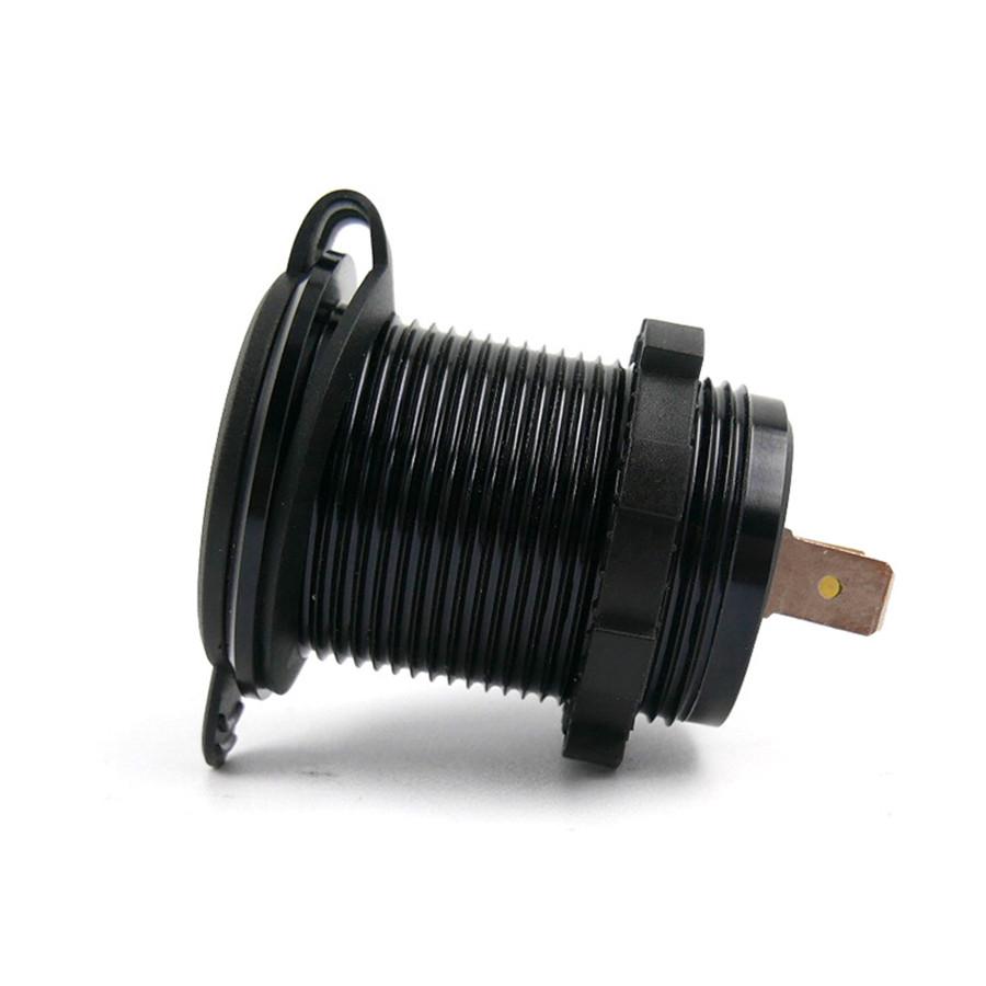 12V/24V Car Cigarette Lighter Socket Dual USB 2.1A Charger Digital LED Voltmeter