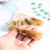 2Pcs 112 Scale Miniature Doll House Besom Wooden Witch Furniture Figurines Ornament Doll Kitchen House Accessories Toys